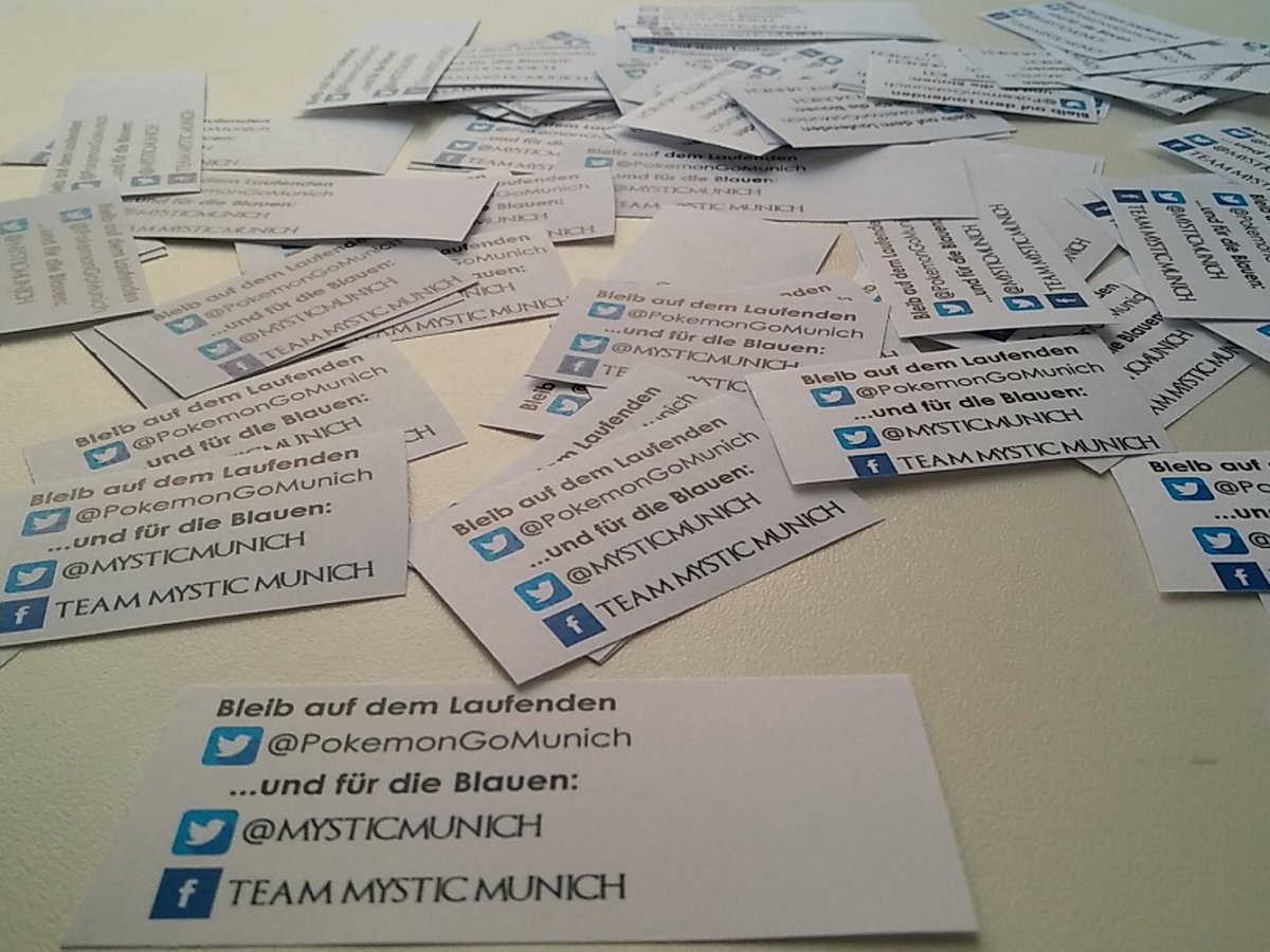 MysticMunich's tweet photo. @pokemongomunich Jetzt rühren wir die Werbetrommel in #München #Pokemongo https://t.co/SyY5gVLscu