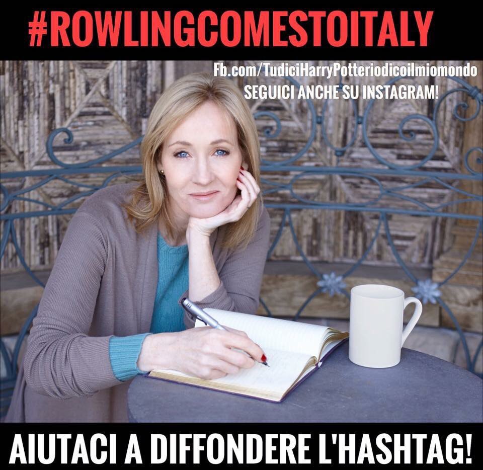 mrsE_Hood's tweet photo. #RowlingcomestoItaly
@jk_rowling 
Meeting you in Italy would be a dream came true https://t.co/GcSjfl2kmT