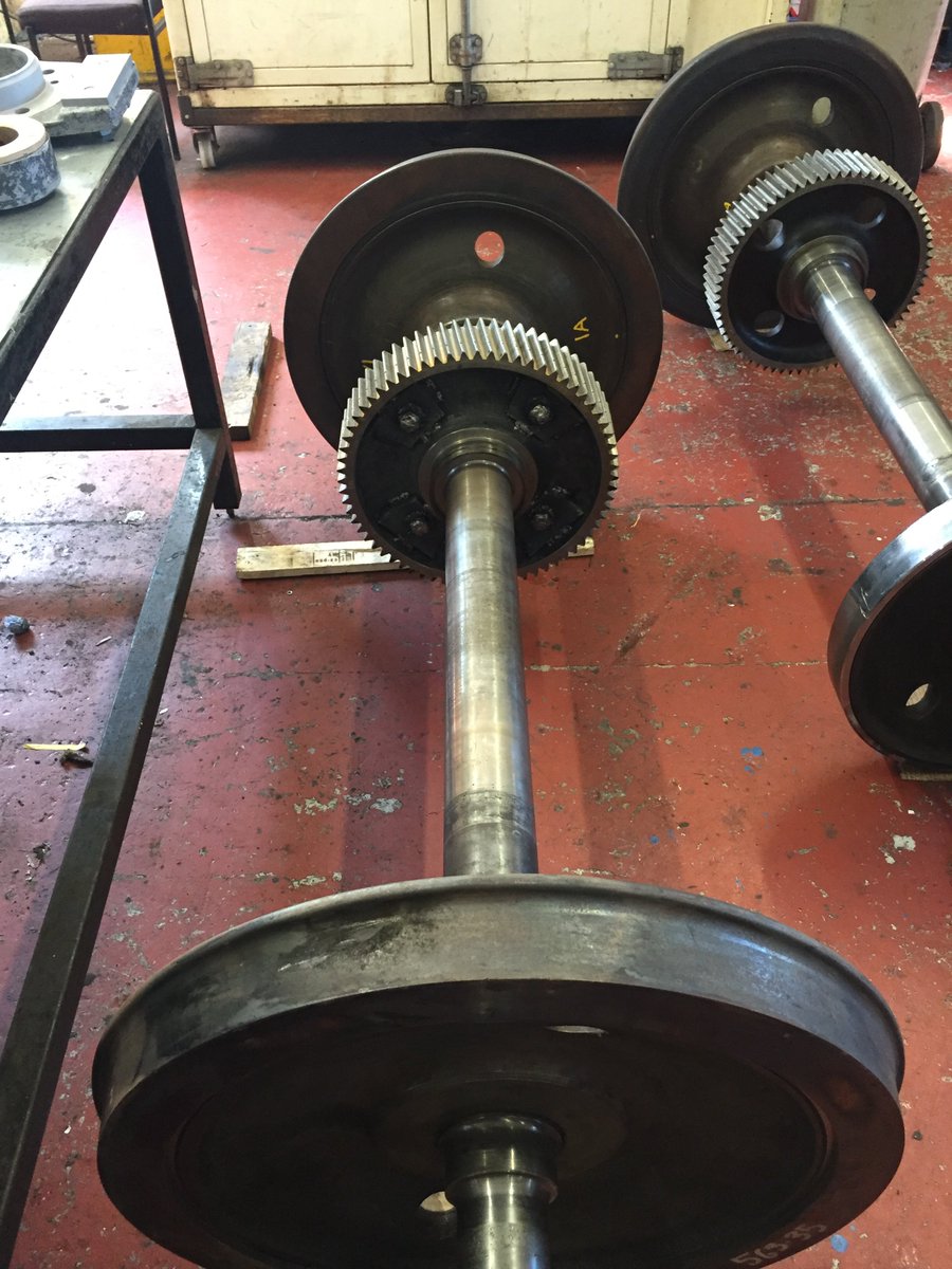 DorlecLimited's tweet photo. We refit the tyres into their new position on #LCC01 @CrichTramway, this now allows us to get the correct dimensions https://t.co/PEdagYk9Ey