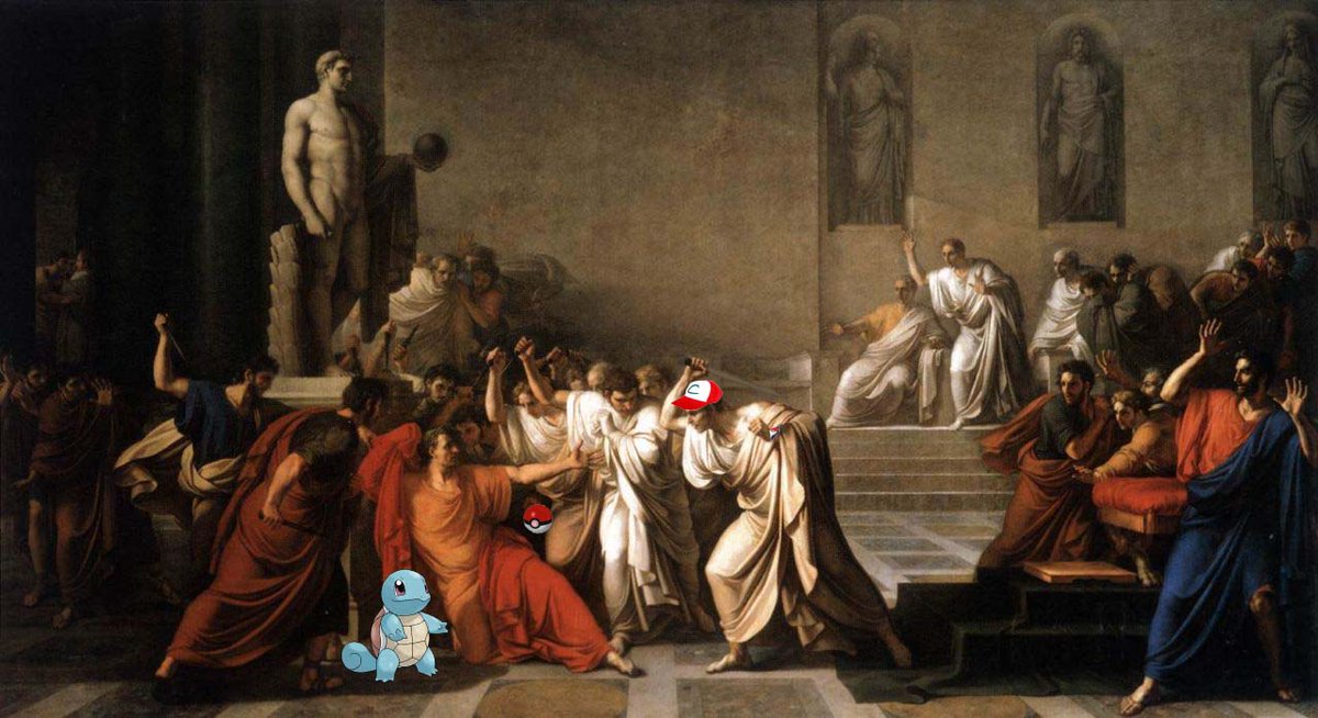 K25's tweet image. Tu Quoque, Brute, Fili Mi! #PokeLatin
Cuando descubres que alguien al que respetas juega a #PokemonGo #VamoACalmarno