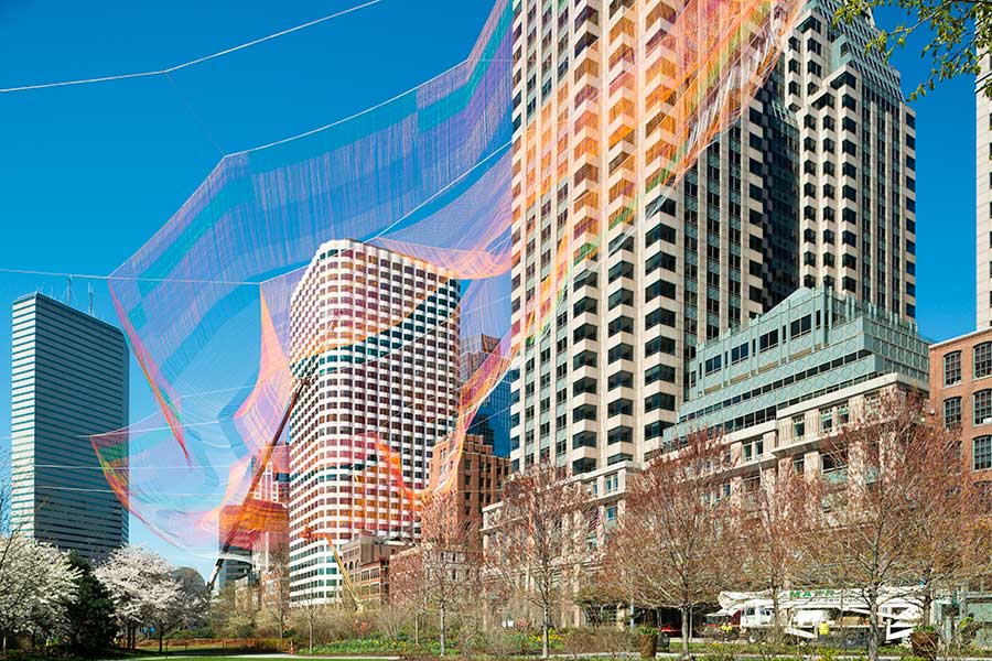 Arup's tweet image. We supported @JanetEchelman &amp;amp; her vision to reshape urban airspace as #engineeringdesigner: bit.ly/29KYOwZ