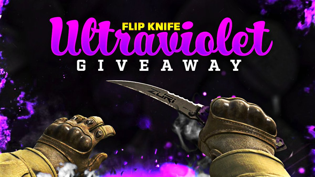 de_ZuRii's tweet photo. WEEKLY KNIFE GIVEAWAY #3
Flip Knife Ultraviolet

RETWEET + FOLLOW, click this link to enter: https://t.co/OPqbzhuQg6 https://t.co/tUGhEkbjoY