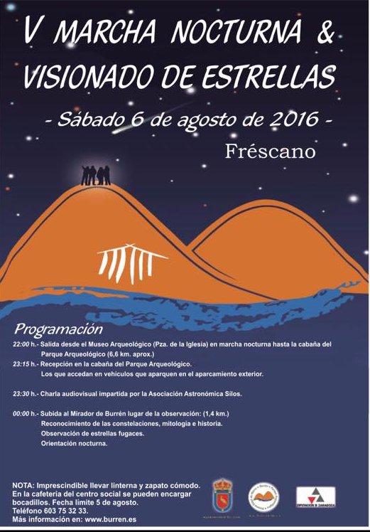 #MarchaNocturna y visionado de estrellas en #Fréscano #lluviadeestrellas #perseidas
encantodelmoncayo.com/agenda
