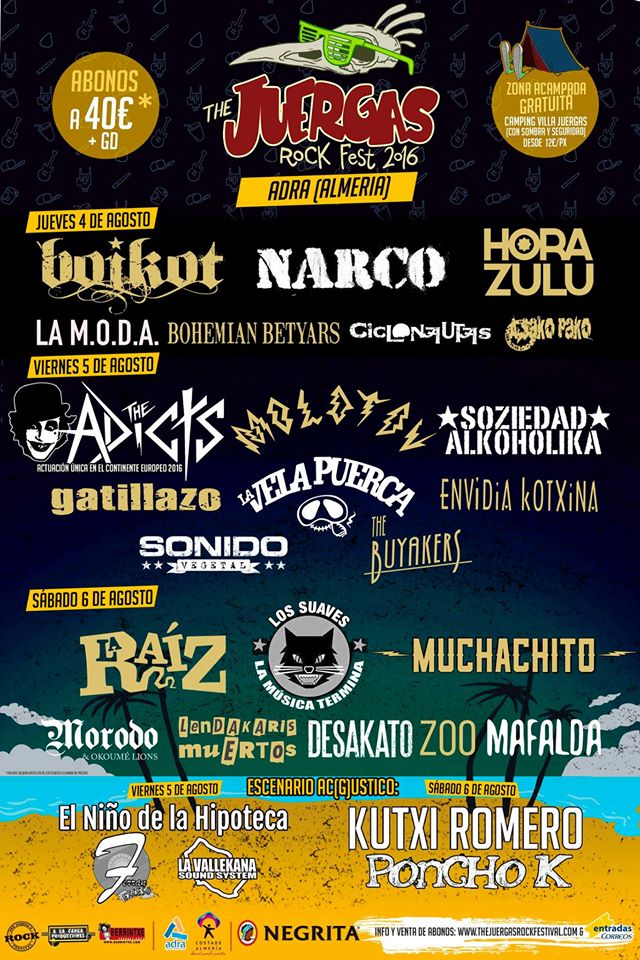 epmusica's tweet photo. Sorteamos un abono doble para @thejuergasfest, en agosto en Adra (Almería) https://t.co/KDe36RloyC ¡Participa! https://t.co/j3qD7ezLVe