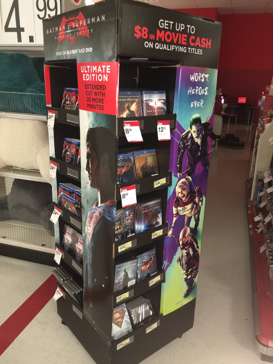 Give #BvS another chance w 30 extra minutes and pick up another DC film w $8 worth of <a href="/SuicideSquadWB/">The Suicide Squad</a> movie cash.