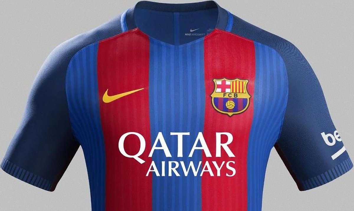 ユニ11 على تويتر バルサ 16 17シーズンも胸スポンサーはカタール航空 17年6月30日まで契約を延長 T Co 3ih9gbagd7 Barca Camiseta Kits Shirt Equipation