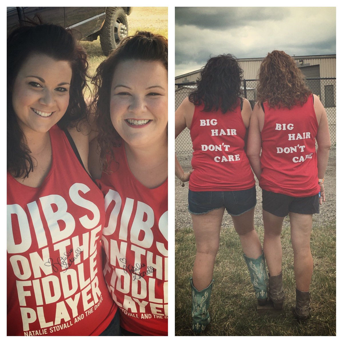 TheMelNemeth's tweet photo. @NatalieStovall @KrisMocha #bighairdontcare #FasterHorsesFestival #PartyOfTheSummer 💛💙🎤 https://t.co/se1qneeq6L