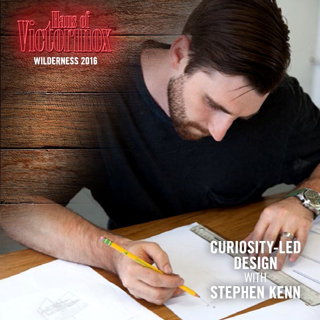 Victorinox's tweet photo. Furniture maker @Stephen_Kenn joins us from LA for an interactive talk on curiosity led design at @WildernessHQ https://t.co/9rg0Nnn1Hv