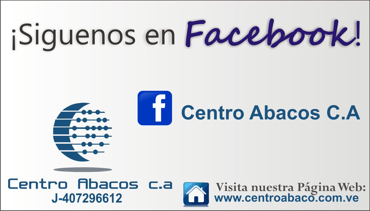 Regalanos un Like en nuestra página de Facebook:
facebook.com/CentroAbacosca/