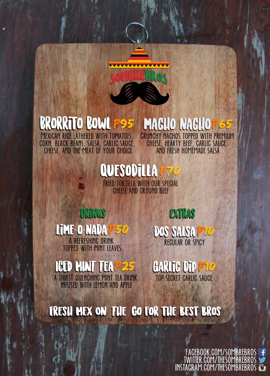 TheSombrebros's tweet photo. Are you ready for something #brolicious? Let Sombrebros bring you to Mexico! ๐ฒ๐ฝ See you at Miguel Bench 6 ๐ฎ๐ฏ๐ https://t.co/chXFM6rcqk