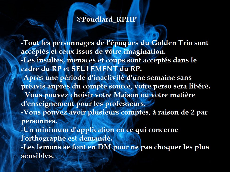 Poudlard_RPHP's tweet image. Règles et contexte : 💫