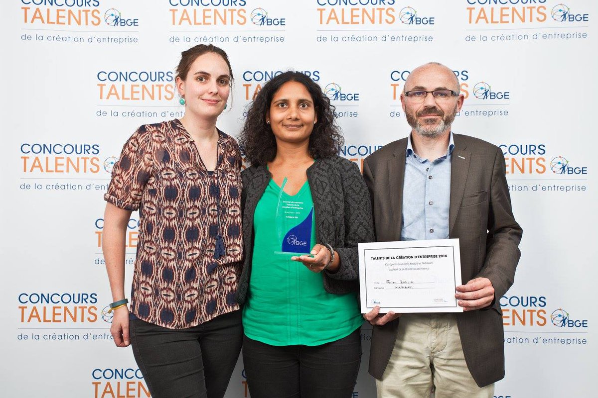 Les_Scop_idf's tweet photo. Félicitations à la #Scop @Karibati_ lauréate du concours #TalentsBGE dans la catégorie #ESS! https://t.co/QScdj18RQO https://t.co/1fbKu4hm6u