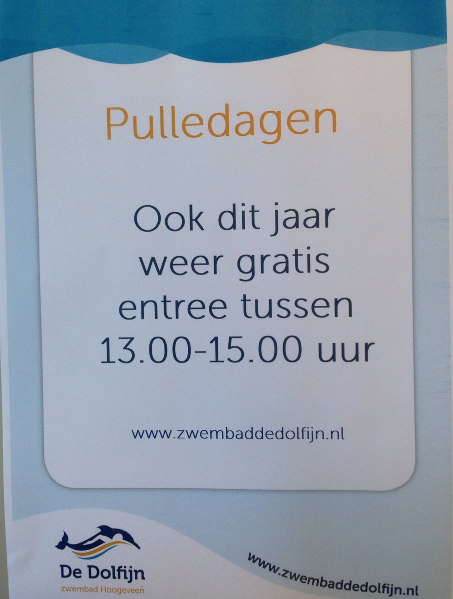 DeDolfijnHgv's tweet photo. Ook dit jaar weer met de #pulledagen gratis entree tussen 13.00-15.00 uur!
Tot donderdag😎 https://t.co/JDRnGKKh3W