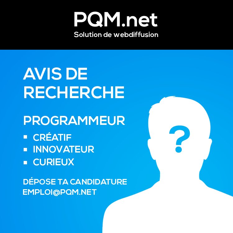 PQMnet's tweet image. Vous êtes un programmeur et vous avez envie de relever de nouveaux défis?  Dépose ta candidature : emploi@pqm.net