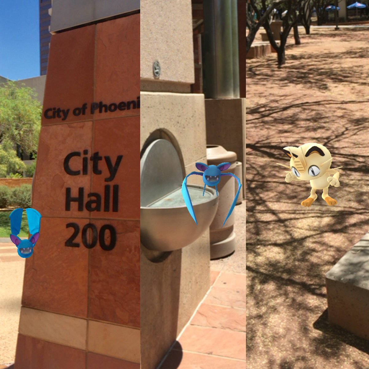 CityofPhoenixAZ's tweet photo. Are you playing Pokemon Go? Downtown Phoenix has tons of Pokestops! Stay safe, be aware and have fun! #pokemongo https://t.co/dBmqUN2Acn