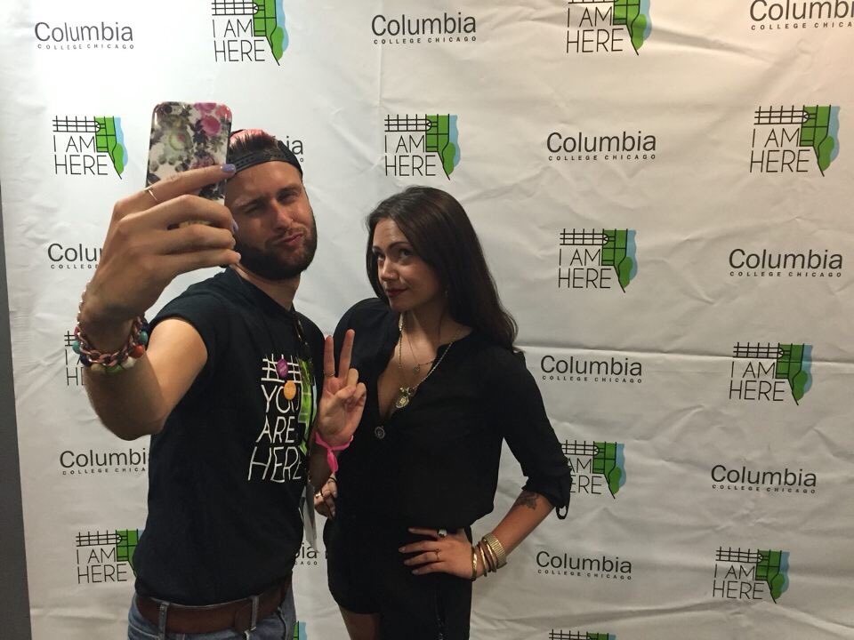 CCCOrientation's tweet photo. Stop &amp; take a picture with an OL at the student expo this afternoon from 2:20-3pm @ 618 S Michigan! #cccorientation https://t.co/ExfA5c3vjM
