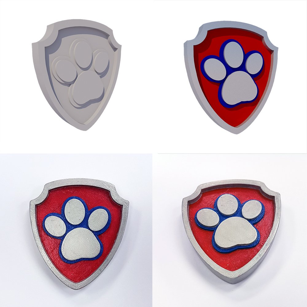CautionLowSign's tweet image. Made a Paw Patrol badge for my 2 year old who absolutely loves the show.  @PawPatrolNews #PawPatrol #3dprinting