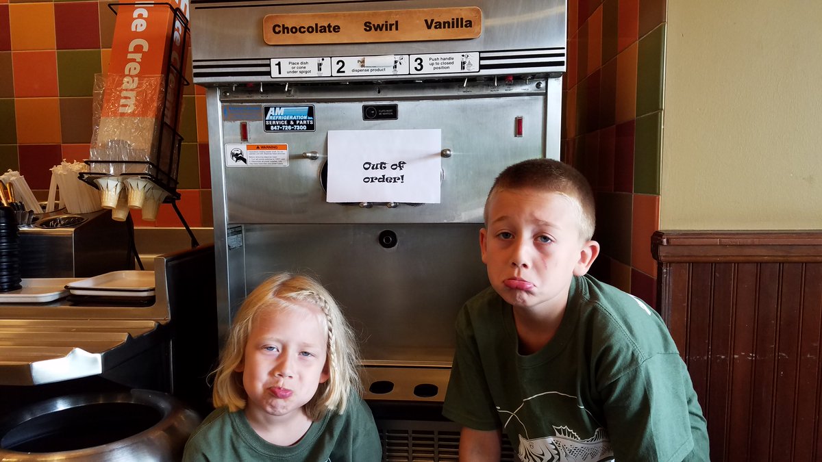 DarwinsTheories's tweet photo. The kids really wanted to show their swirl cones, but they couldn't. @jasonsdeli #HowDoYouSwirl #sadpanda https://t.co/zUkJ0hnoK2