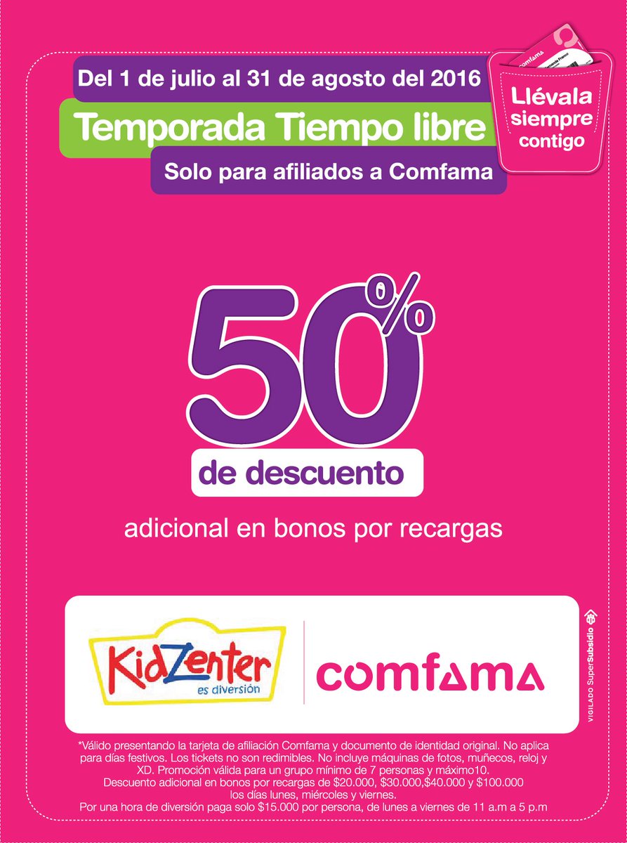 Comfama's tweet photo. Aprovecha esta promo y compra lo que necesites para tus niños. *Solo para afiliados a la Caja. #ComfamaEsProgreso https://t.co/ZOMakEjXVI