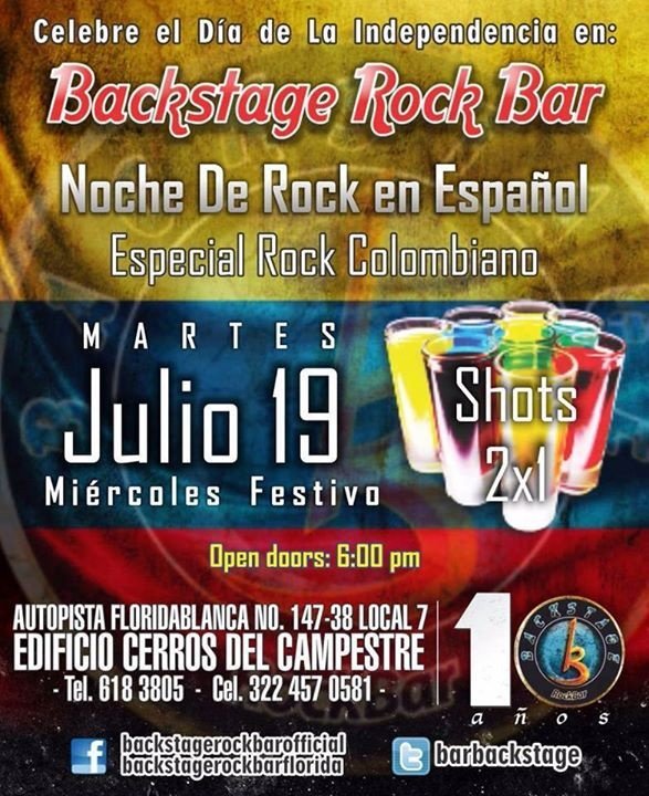 BarBackstage's tweet photo. Esta noche vive lo mejor del rock en español en Backstage rock bar. Además especial del rock nacional. https://t.co/l5CocxsYpb