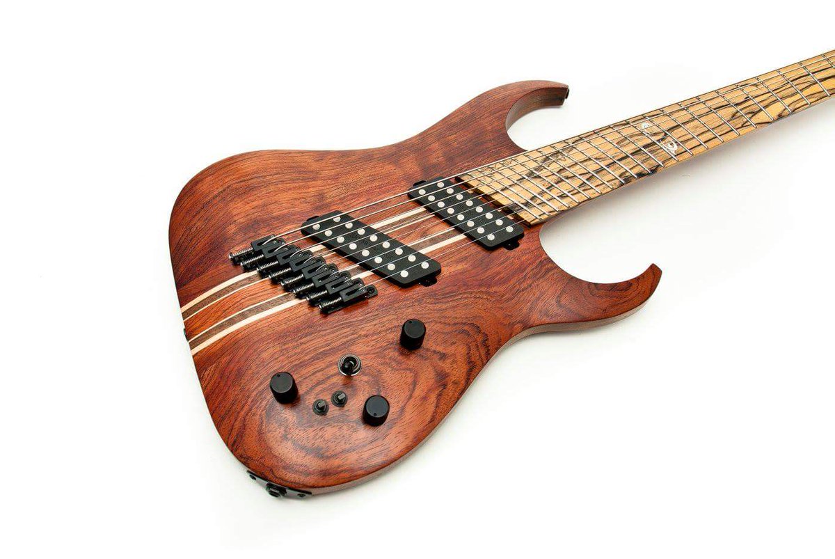 EQGuitars's tweet photo. #NGD - Masai MS8 with a bubinga top &amp; pale moon ebony fretboard. #MoreFunWithTwo scale lengths on 8-strings https://t.co/2UEwagviPf
