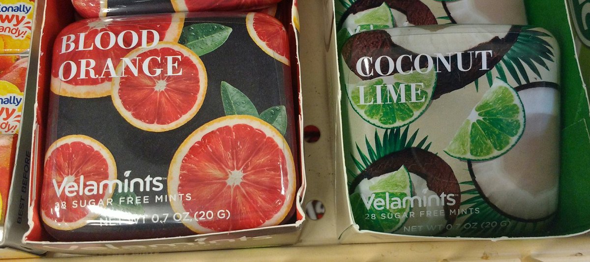 These are not the #Velamints I used to keep in the secret pocket of my puffy vest! #upgrade