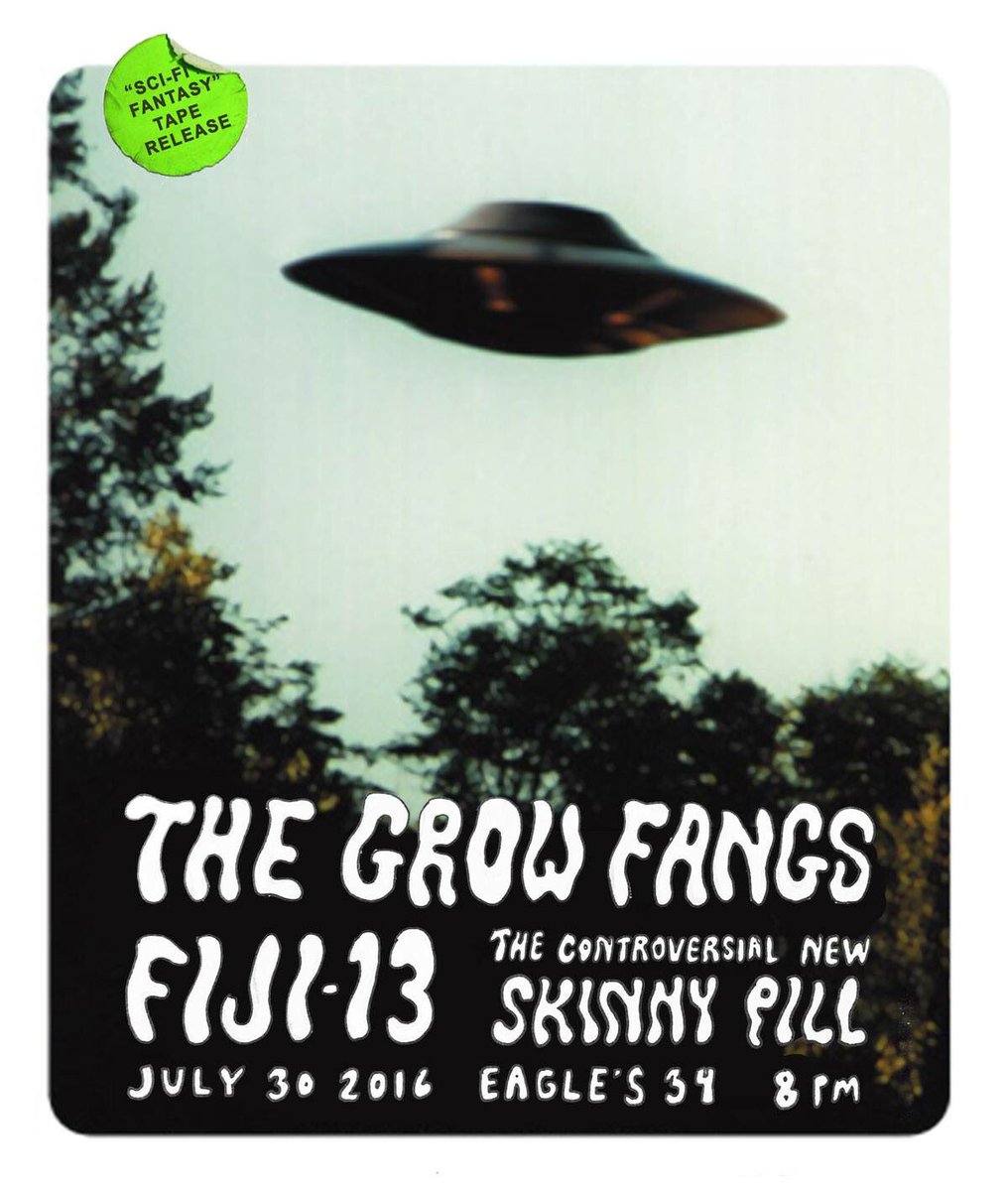 GrowFangs's tweet image. Our new album comes out 7/30 at the Eagles Club 34 👽