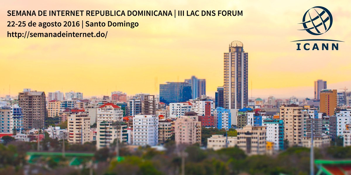 ICANN_es's tweet photo. #ICANN invita al III Foro LAC DNS durante la Semana de Internet República Dominicana
https://t.co/U4br31HgbN https://t.co/5AK7dFmcOS