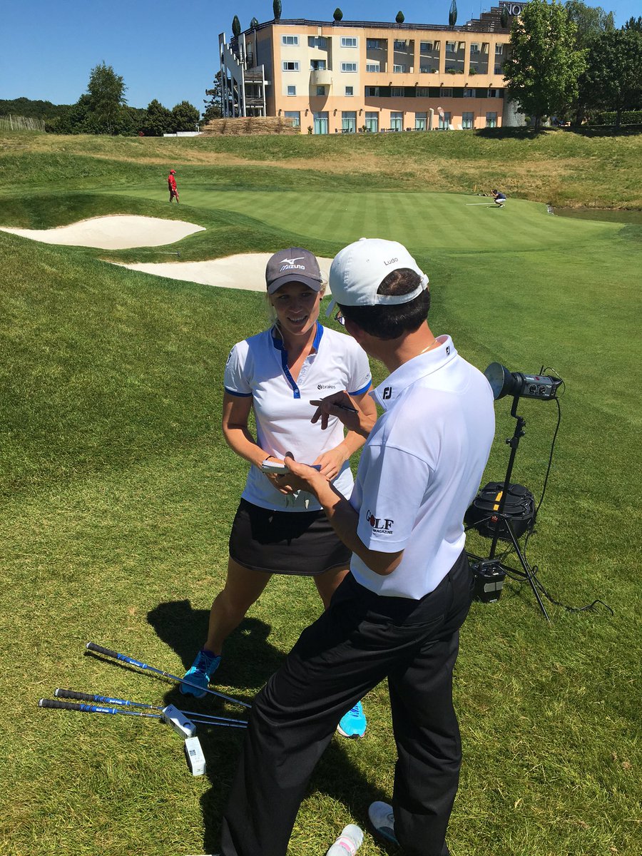 The guys at Golf Magazine | Move Publishing working with staff player <a href="/ProvotAriane/">Provot Ariane</a> today <a href="/legolfnational/">Le Golf National</a>