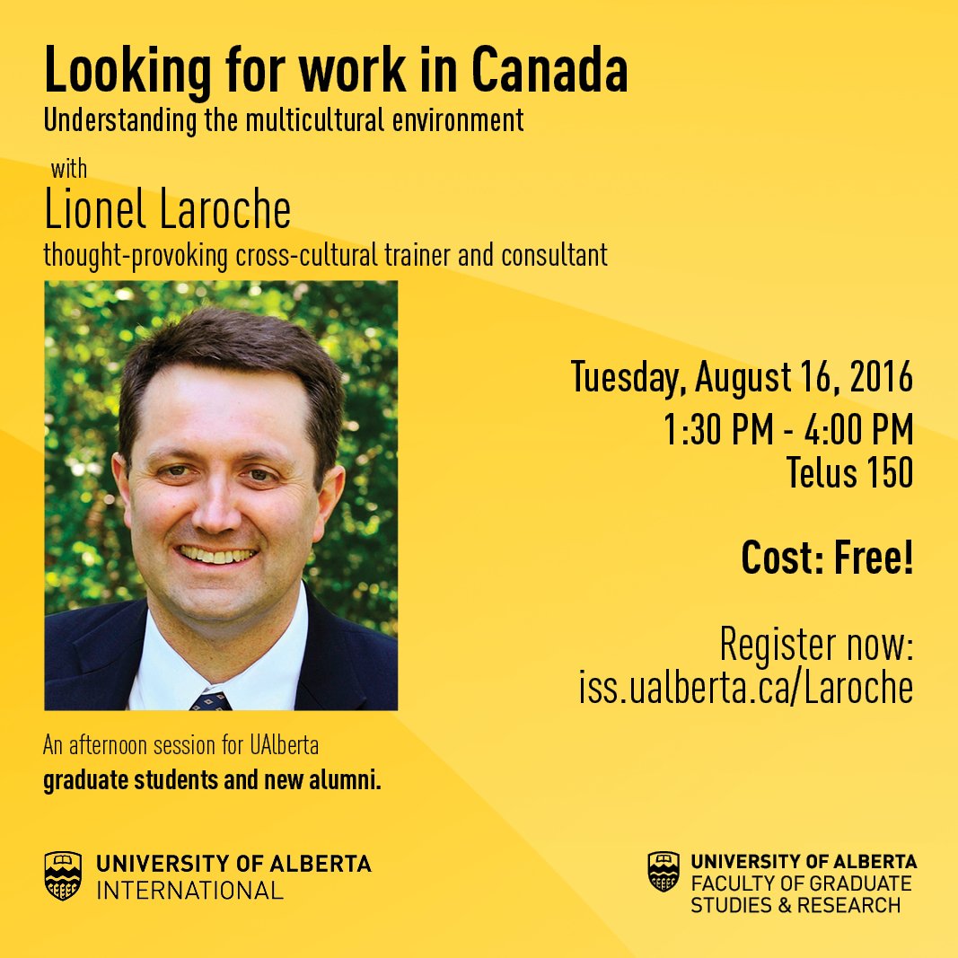 UofAIC's tweet photo. Register for this FREE session to learn how to find work in Canada! Register: https://t.co/GuGCCwTK7y #UAlberta https://t.co/oU9SdOe87b