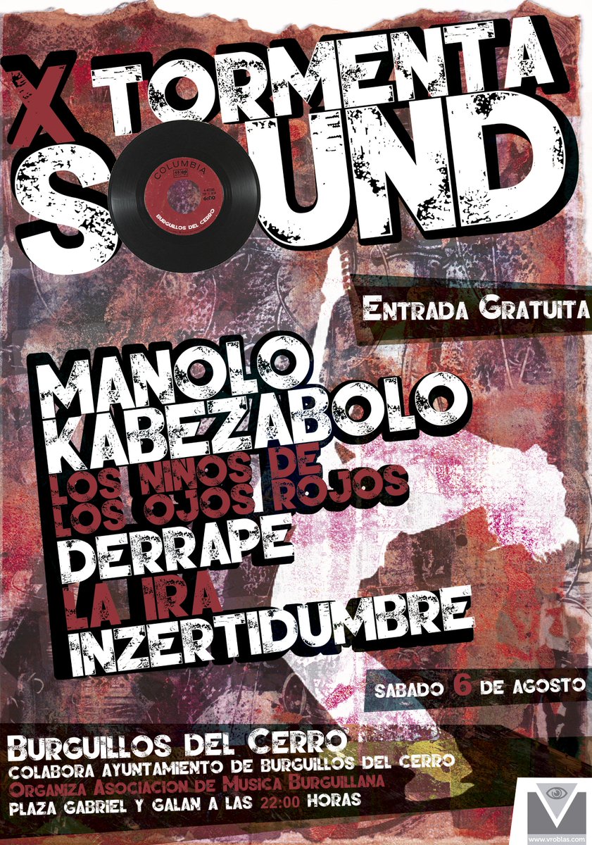 TormentaSound's tweet photo. X ANIVERSARIO  FESTIVAL TORMENTA SOUND. 6 de Agosto GRATIS @MKB_Ofizial @DerrapePopRock @lairadelrock #Rock #Musica https://t.co/60v2FEDWP2