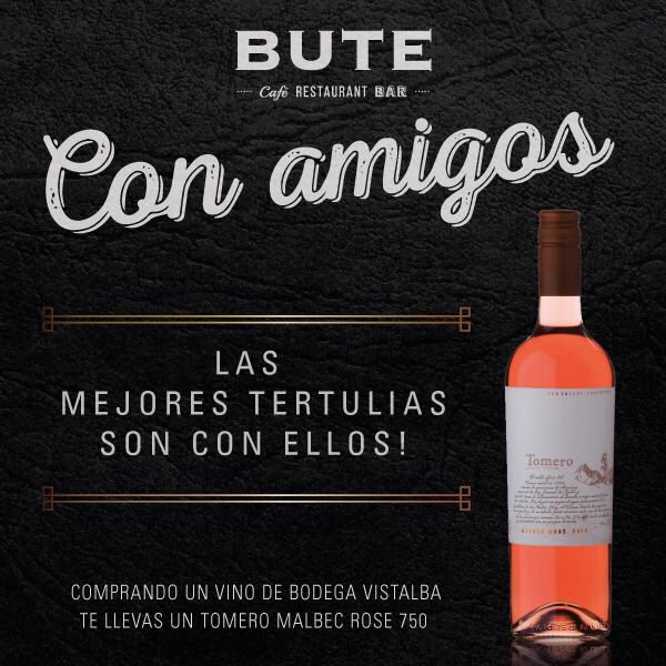 Pensando en una Buena Tertulia? Reservá con tus amigos y disfrutá esta promo con <a href="/BodegaVistalba/">Bodega Vistalba</a>