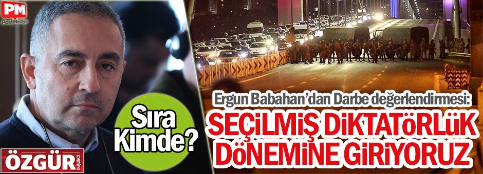 Ergun Babahan: Seçilmiş diktatörlük dönemine giriyoruz
postmedya.com/gazete/ergun-b…