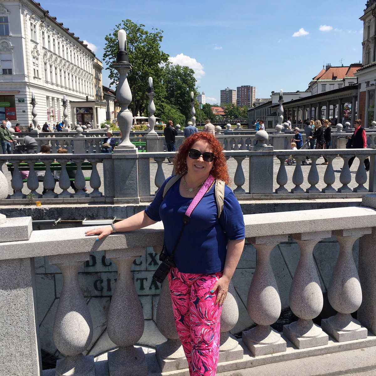TravelTeam360's tweet photo. Abandoned usual travel palate and went for the pink of it all in @LillyPulitzer #tourist #Slovenia #livinginpink https://t.co/p2ykrbZHUq