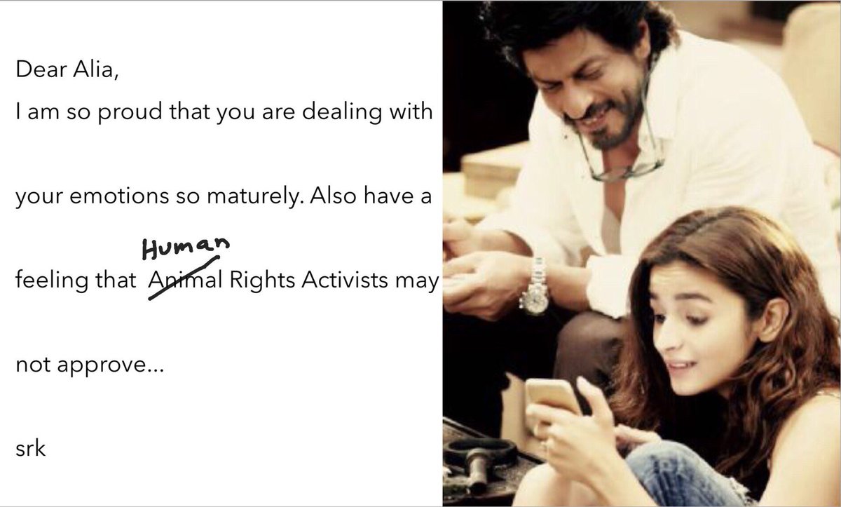 atif_paracha2's tweet photo. #Dearzindagi #best #of #luck @aliaa08 @iamsrk https://t.co/BXXnE9z5rI