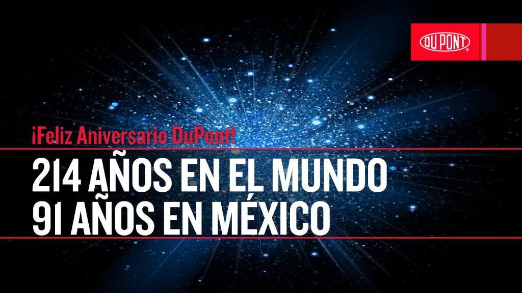 DuPontMexico's tweet photo. ¡Hoy cumplimos un año más de crear soluciones que mejoran la vida de las personas! #ciencia #innovación https://t.co/dhniIY79lw
