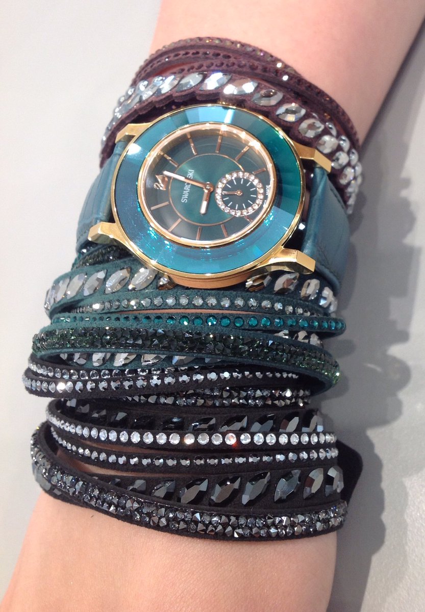 TWSwarovski's tweet photo. Wear our new #slakepulse #bracelets with the #octea #classica #swissmade watch @Royal_Shopper https://t.co/27fiTJx4xI