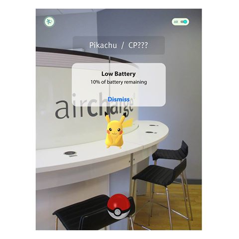 aircharge1's tweet photo. Is #PokemonGO draining your battery? Recharge your phone here https://t.co/RHFg54jil8 #Wirelesscharging https://t.co/pBEW4DL8HL