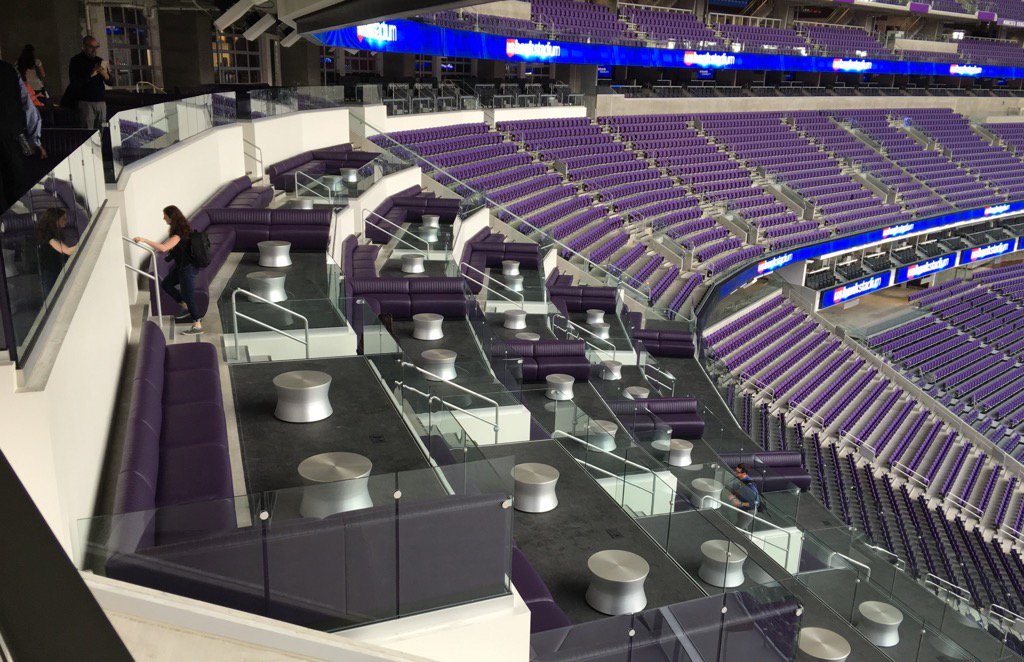 Premium seating in Vikings stadium is phenomenal. Waiter!!! <a href="/HKSArchitects/">HKS Architects</a> #hksarchitects