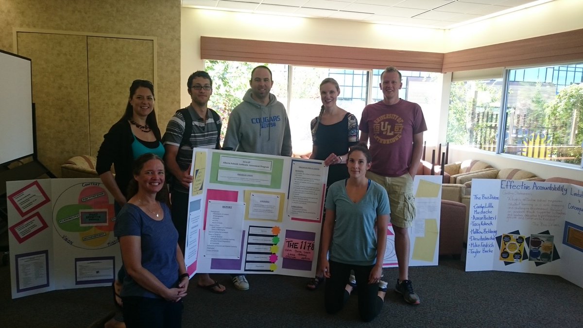 cwdehaan's tweet photo. Congrats to my fellow team members on the Assessment Challenge Day win. #ASAAP #ULMEdCA @ULethbridgeEdu @ULagility https://t.co/tRkgbapLUI