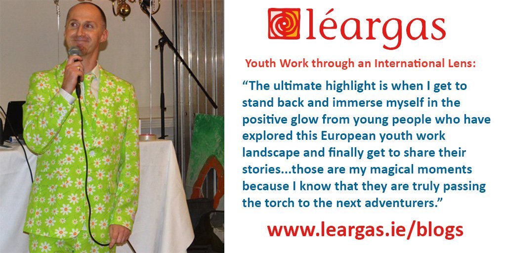 Leargas's tweet photo. NEW BLOG! @Daizobrien talks about his experience of international youth work (&amp;great suits) https://t.co/ttHUlwB1O7 https://t.co/9ORWFCMsOK