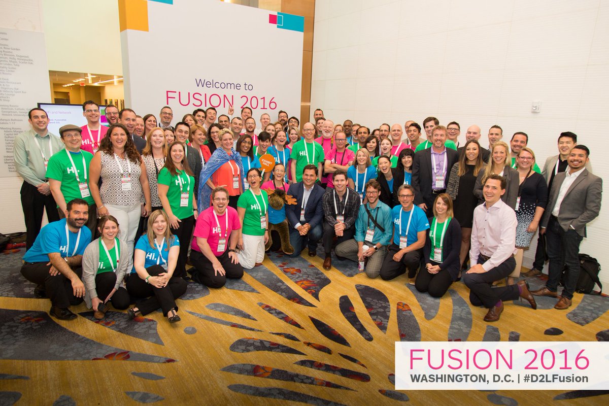 rennym's tweet photo. What does it take to deliver an amazing #D2LFusion? Lots of planning by employees @D2L and the team here in DC! https://t.co/che7Zv5hrx