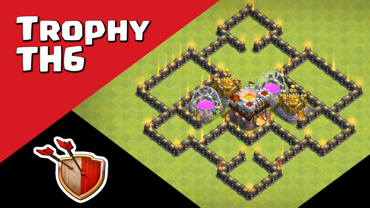 Clash Raider on Twitter: "Clash of Clans Town Hall 6 Hybrid (CoC TH6) ...