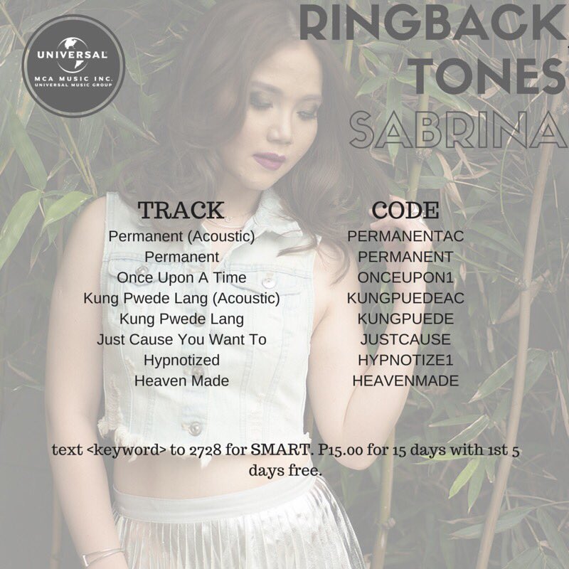 lovelotssabrina's tweet photo. ICANTBELIEVETHIS -- My #secretloveletters are now #ringbacktones! Choose your fave &amp; text 2728 now! #SAB #MCAMusic https://t.co/UE7DVNLpdi