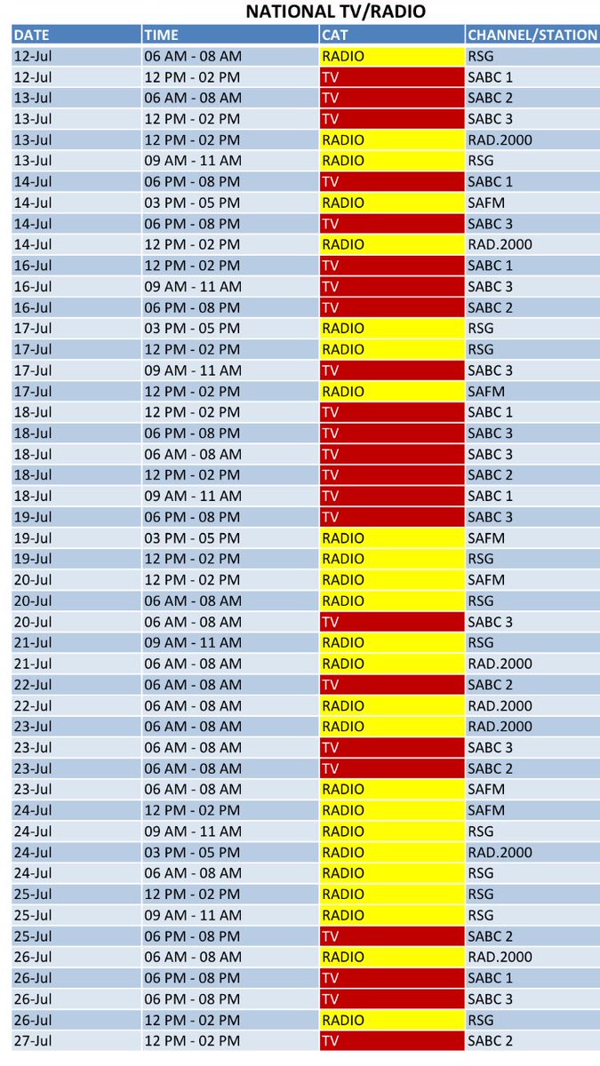 MbuyiseniNdlozi's tweet photo. Let's all monitor SABC to fully broadcast the EFF advert as per ICASA allocated slots. Here are the TV times &amp; dates https://t.co/YP7UcyGNKG