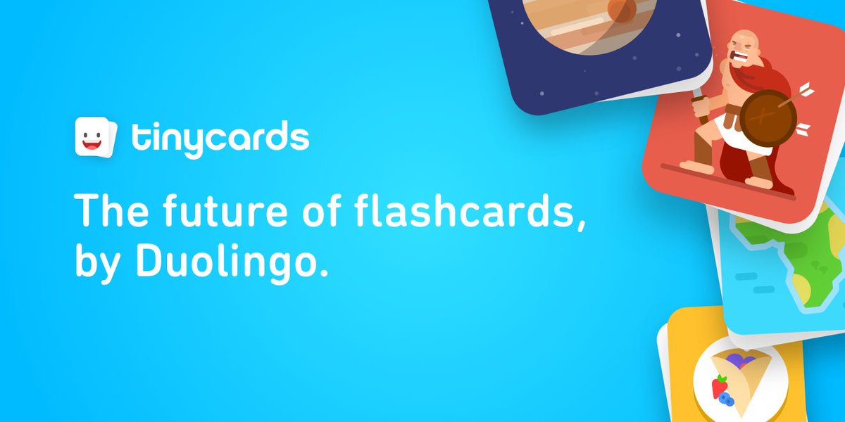 Introducing Tinycards! Memorize anything while having fun. Free as always. :) Get it on iOS: itunes.apple.com/app/apple-stor…