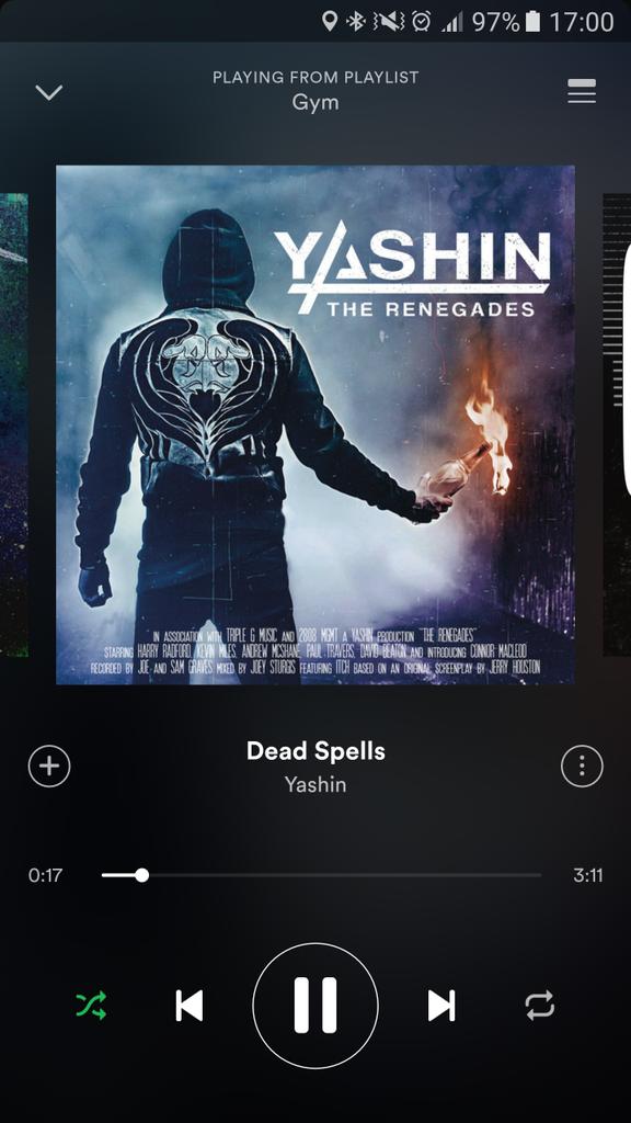 samuelwalker91's tweet photo. In the gym blaring #DeadSpells by @TheYashin! Hopefully #PlayMe is in this play list! https://t.co/uZYIp7gExH