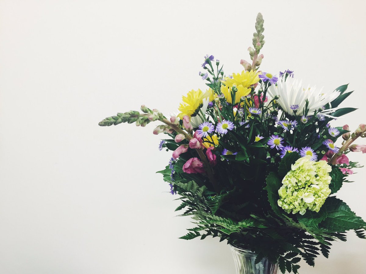 thebrookeevans's tweet photo. work is a lot easier to get through w/ a surprise visit from my guy &amp; flowers in hand 

😍😍😍 https://t.co/wkzZxoEhAf