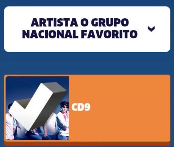 CD9_Forever21's tweet photo. @CD9 esta NOMINADO en los @KCAMexico!!!!! ¡A VOTAR!  
-Emi 
#CD9 #JosCanelaTrendy #IFeelAlive #CD9Video #KCAMexico https://t.co/3gBmZGXlT4