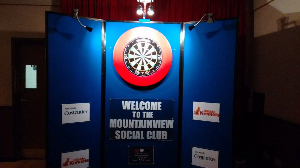 Mountinview Rangers dart team set up 🎯